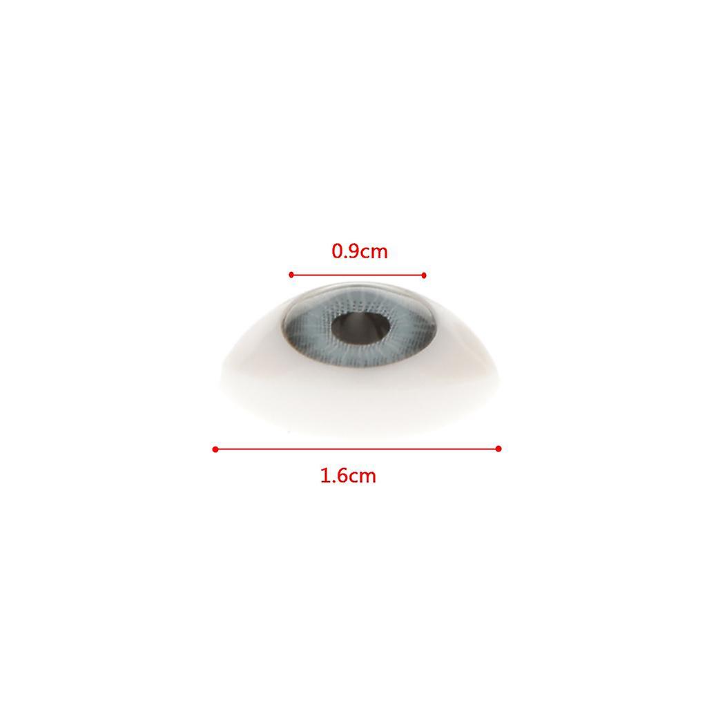Foto 4 pulgar | Venta Internacional - Ojos De Muñeca Ovalados Con Parte Trasera Plana De Plástico, 20 Mm, Iris De 11 Mm, Para Porcelana