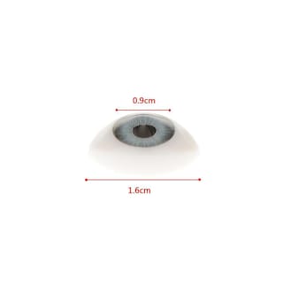 Foto 3 | Venta Internacional - Ojos De Muñeca Ovalados Con Parte Trasera Plana De Plástico, 20 Mm, Iris De 11 Mm, Para Porcelana