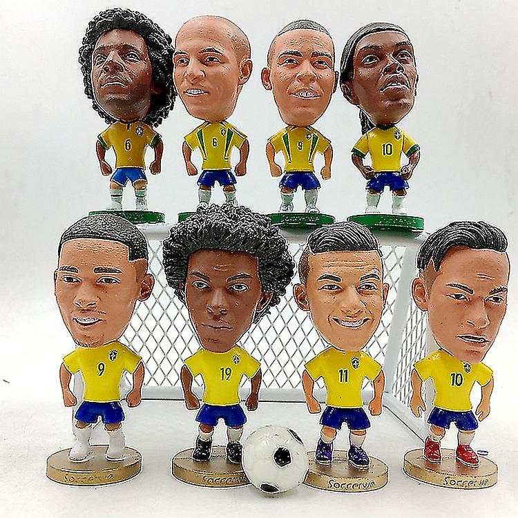 Foto 3 pulgar | Venta Internacional - Figura Brasileña Con Forma De Estrella De Jugador De Fútbol, 6,5 Cm, Pvc