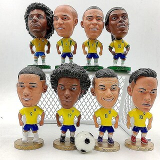 Foto 2 | Venta Internacional - Figura Brasileña Con Forma De Estrella De Jugador De Fútbol, 6,5 Cm, Pvc