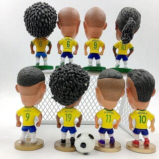 Foto 3 | Venta Internacional - Figura Brasileña Con Forma De Estrella De Jugador De Fútbol, 6,5 Cm, Pvc