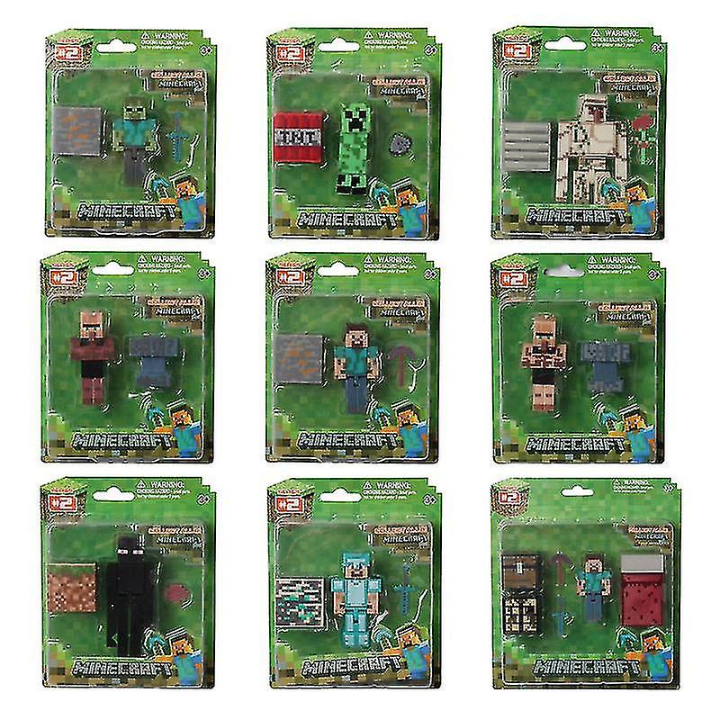 Foto 2 pulgar | Venta Internacional - Muñeca Building Blocks De Minecraft, 9 Unidades, Para Niños