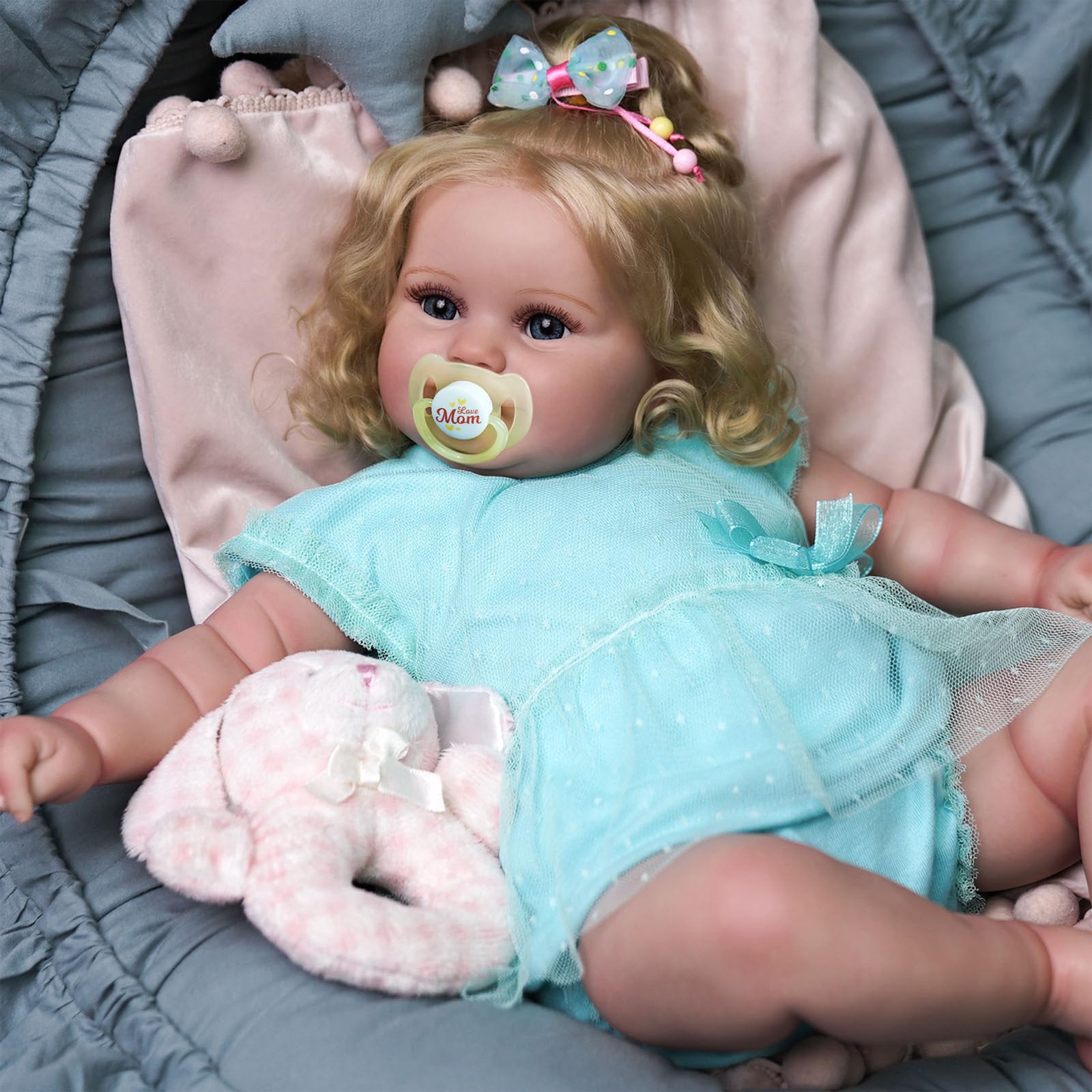Foto 6 pulgar | Venta Internacional - Muñeca Reborn Jizhi Realista De 50 Cm Con Kit De Alimentación