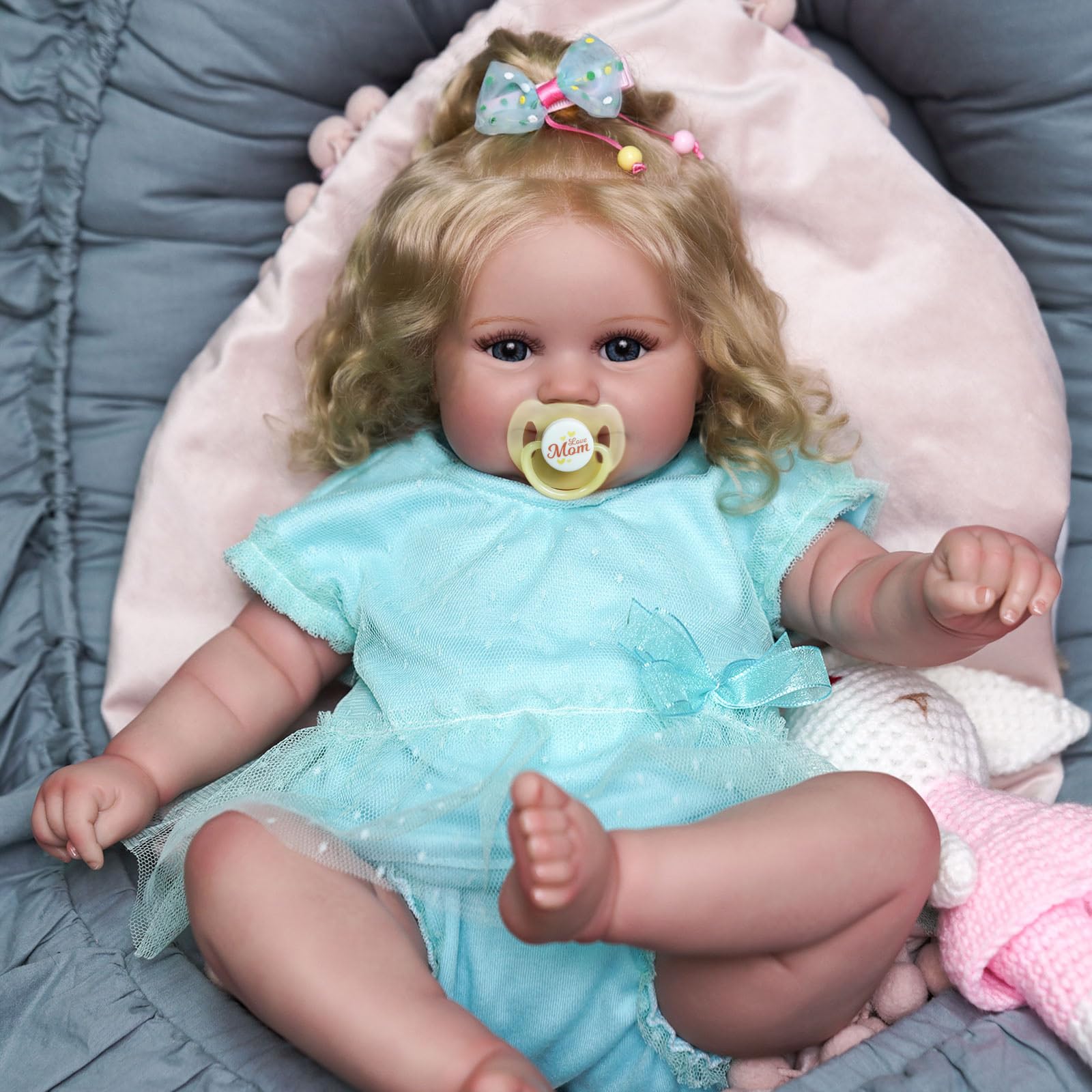 Foto 7 pulgar | Venta Internacional - Muñeca Reborn Jizhi Realista De 50 Cm Con Kit De Alimentación