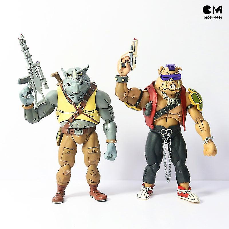 Foto 5 pulgar | Venta Internacional - Figura De Acción Neca Ninja De 18 Cm Con Asistencia De Pie Bull Head Vs Pi