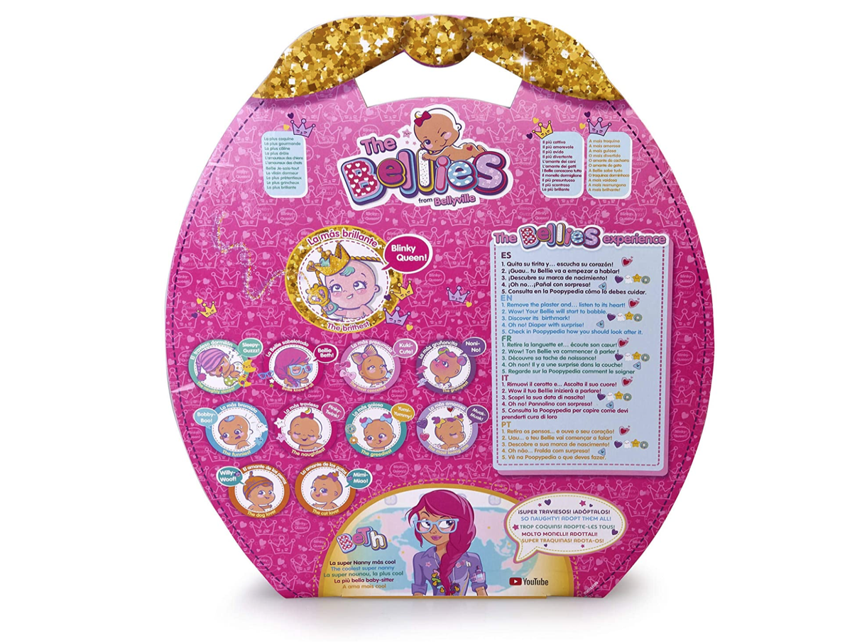 Foto 7 | Muñeca Bellies Blinky Queen con Anillo de Purpurina y Sorpresa Divertida