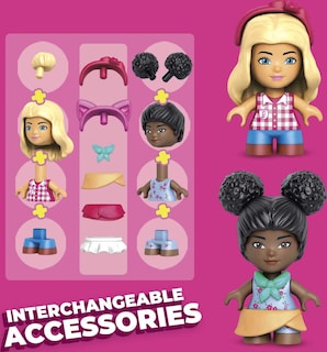 Foto 4 | Set De Construcción De Juguetes Mega Barbie Farmer's Market Con 3 Micromuñecas - Venta Internacional.