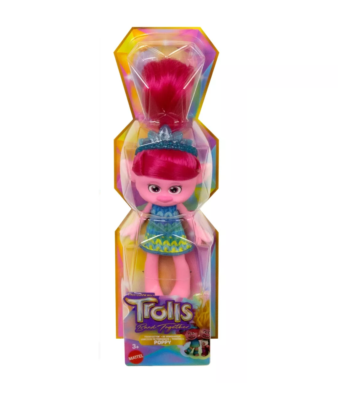 Trolls Muñeca Poppy Clásica Rosa