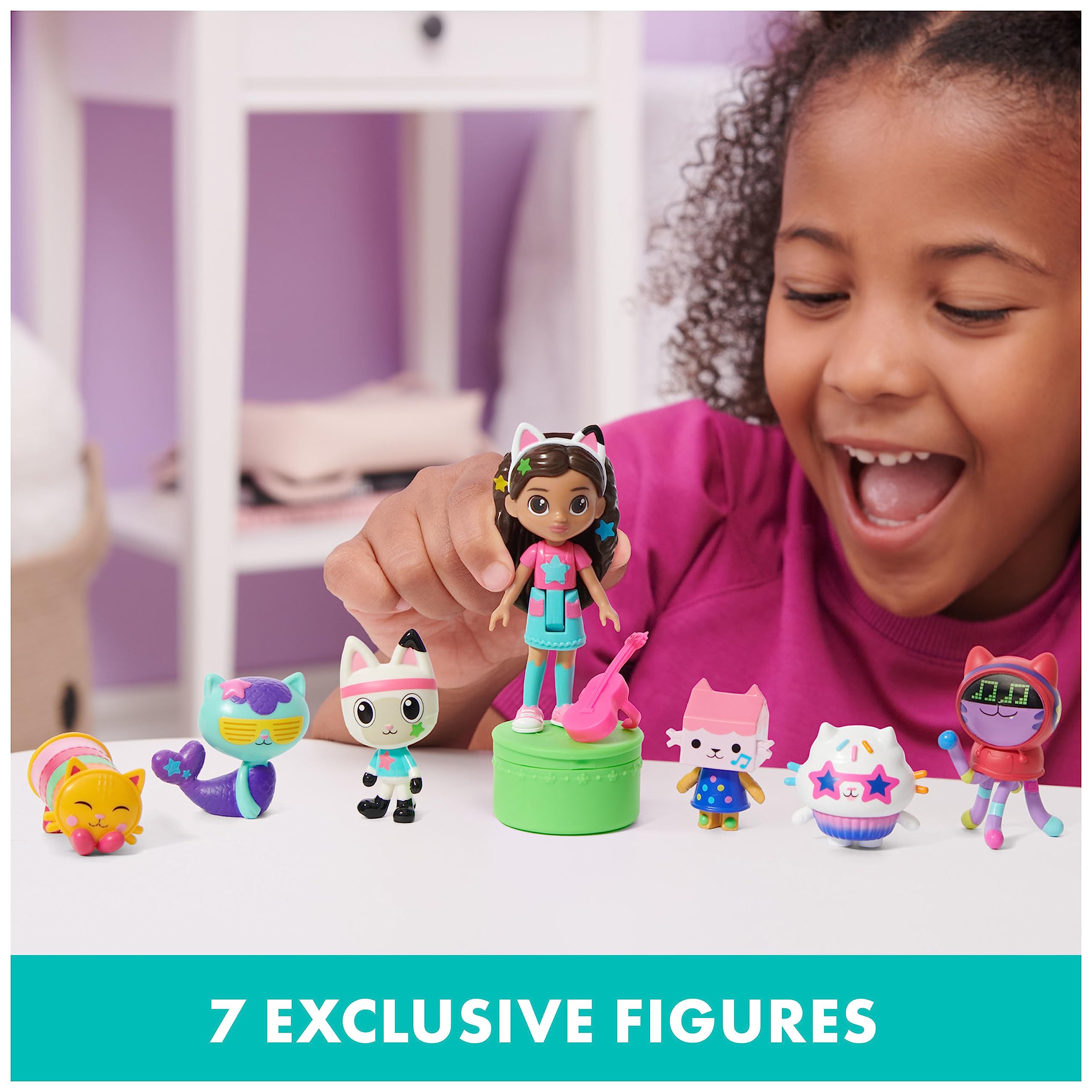 Foto 4 pulgar | Set De Figuras Gabby's Dollhouse Dance Party Con Gabby Doll 6 Cat - Venta Internacional.
