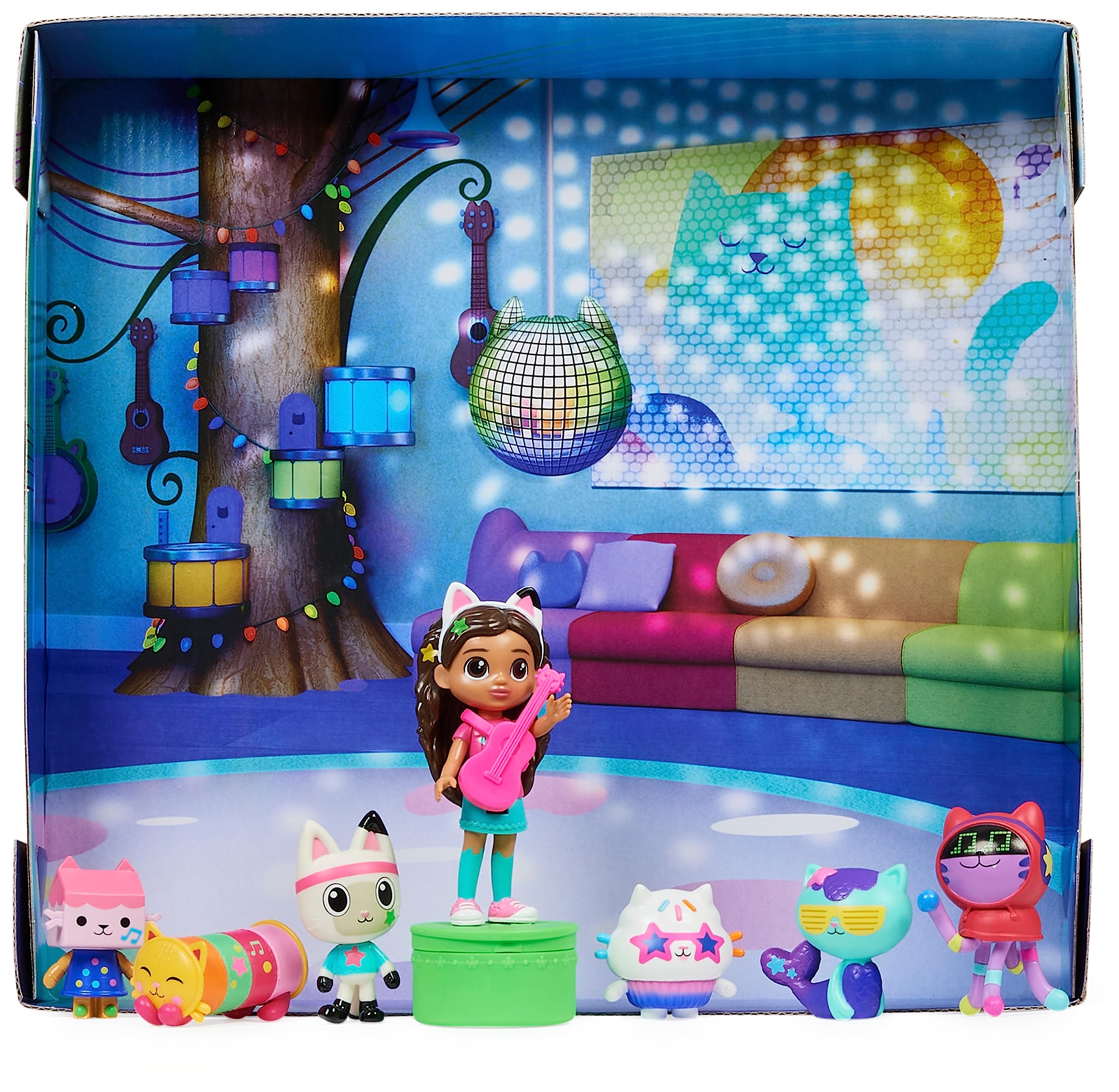 Foto 7 pulgar | Set De Figuras Gabby's Dollhouse Dance Party Con Gabby Doll 6 Cat - Venta Internacional.