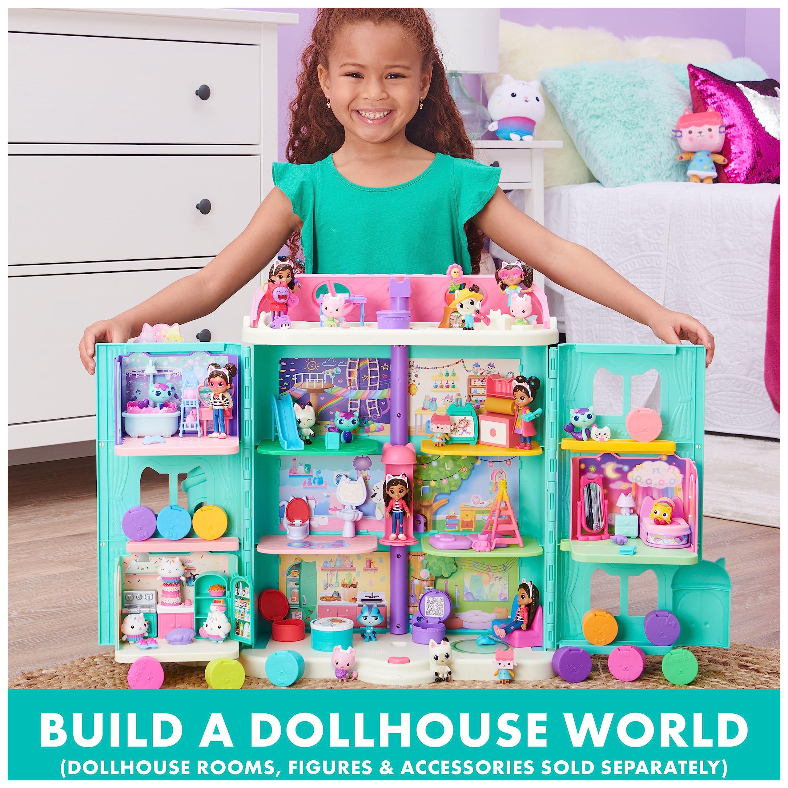 Foto 7 | Set De Figuras Gabby's Dollhouse Dance Party Con Gabby Doll 6 Cat - Venta Internacional.