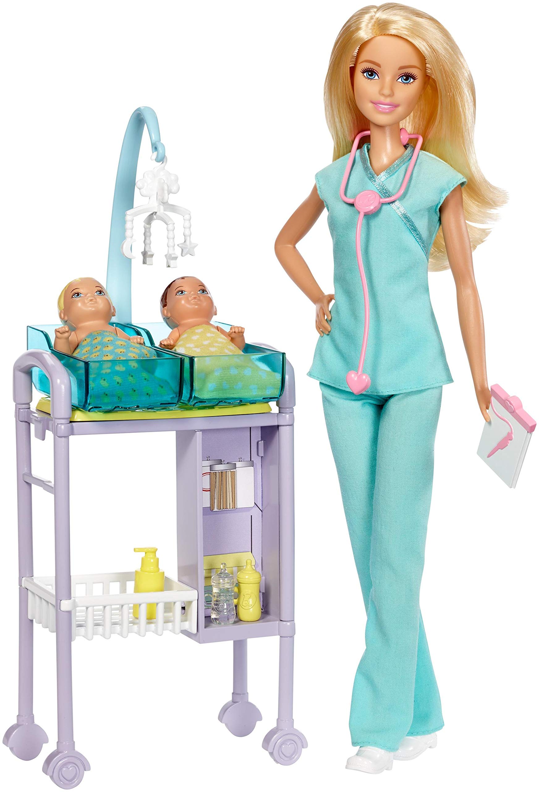 Foto 3 pulgar | Playset Barbie Baby Doctor Con Mesa De Examen Y Accesorios - Venta Internacional.