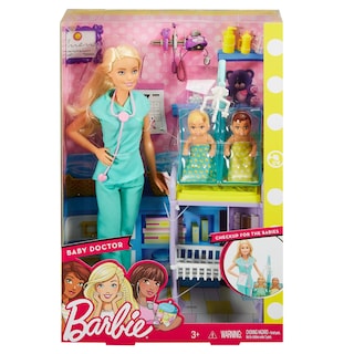 Foto 5 | Playset Barbie Baby Doctor Con Mesa De Examen Y Accesorios - Venta Internacional.