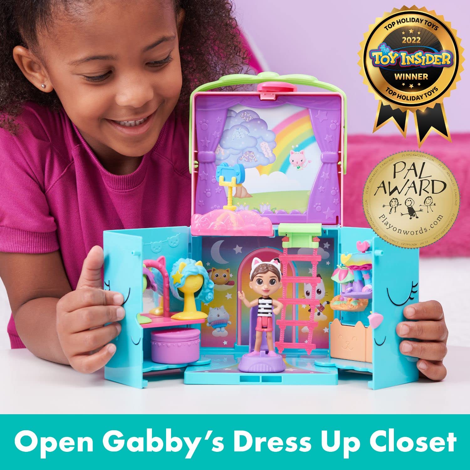 Foto 2 | Armario De Disfraces Playset Gabby's Dollhouse Con Muñeca Gabby 3+ - Venta Internacional.