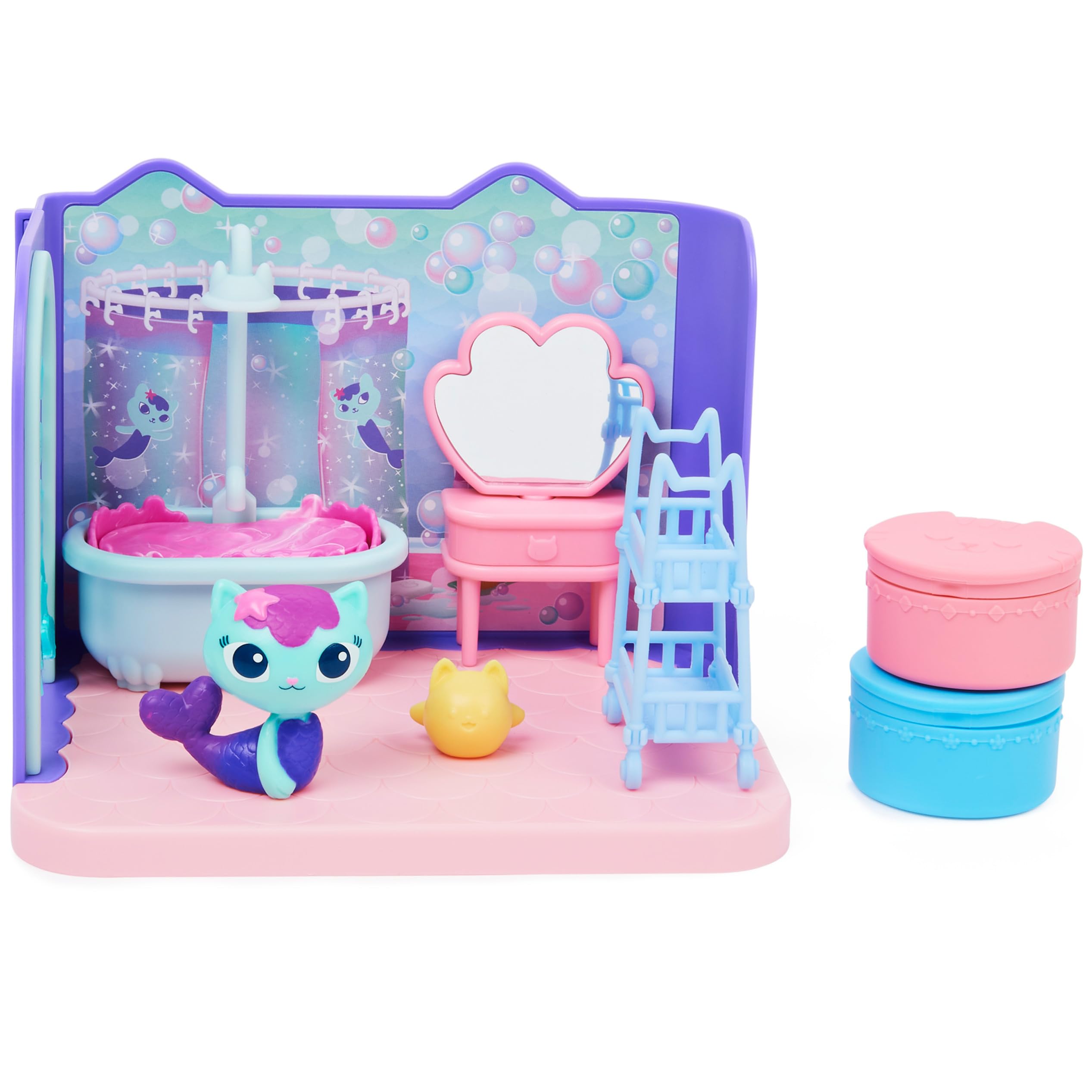 Baño Primp And Mimper De Toy Gabby's Dollhouse Con Mercat 3+ - Venta Internacional.