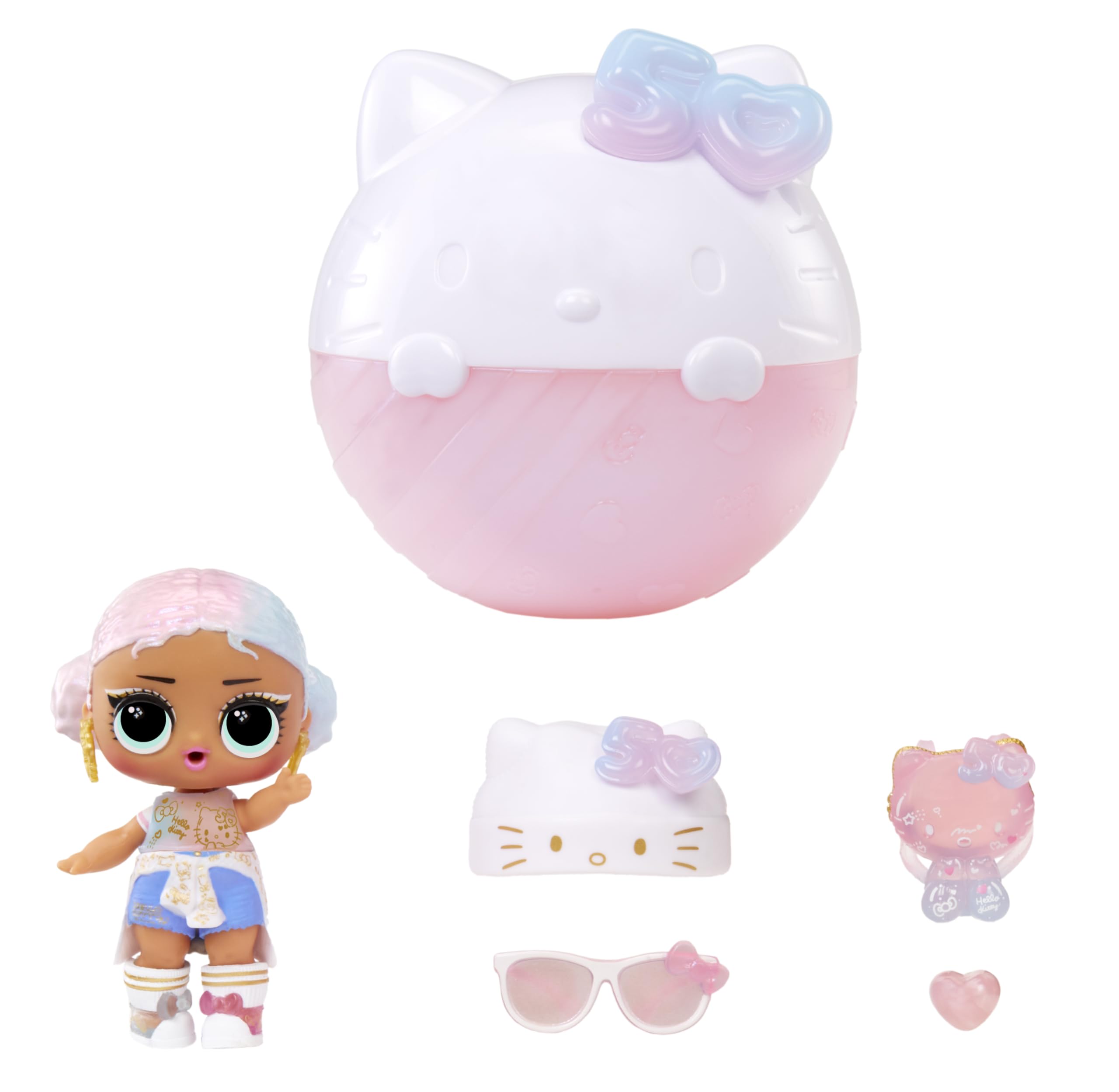 Foto 3 pulgar | Doll Lol Surprise Hello Kitty Crystal Cutie, 50 Aniversario - Venta Internacional.
