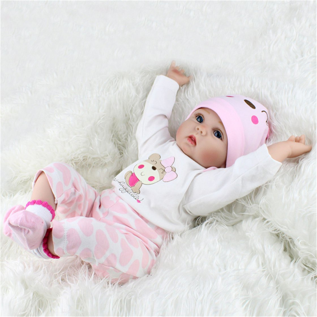 Foto 4 pulgar | Bonito Vinilo De Silicona Reborn Doll De 40 Cm Con Ropa Para Niños - Venta Internacional.