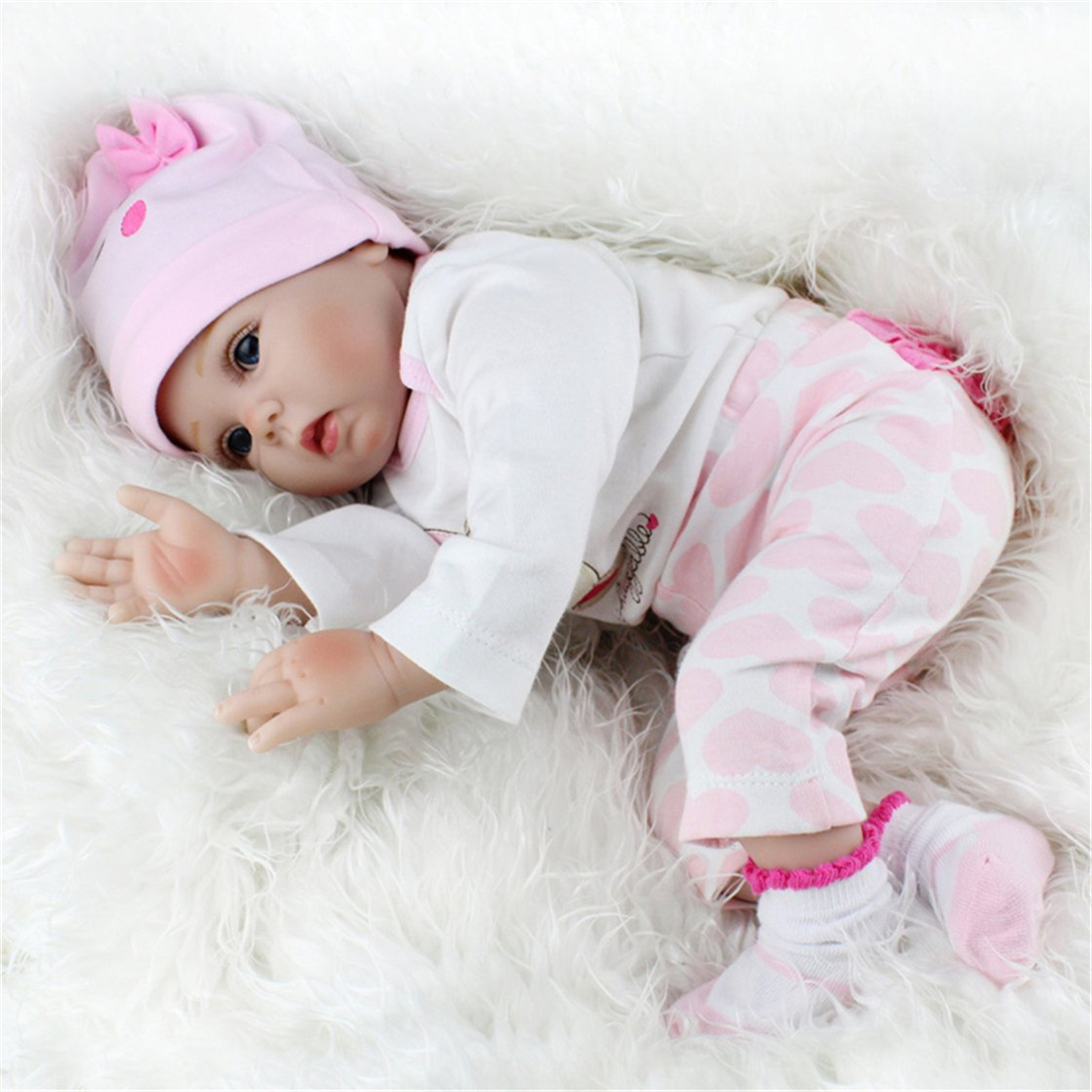 Foto 5 pulgar | Bonito Vinilo De Silicona Reborn Doll De 40 Cm Con Ropa Para Niños - Venta Internacional.