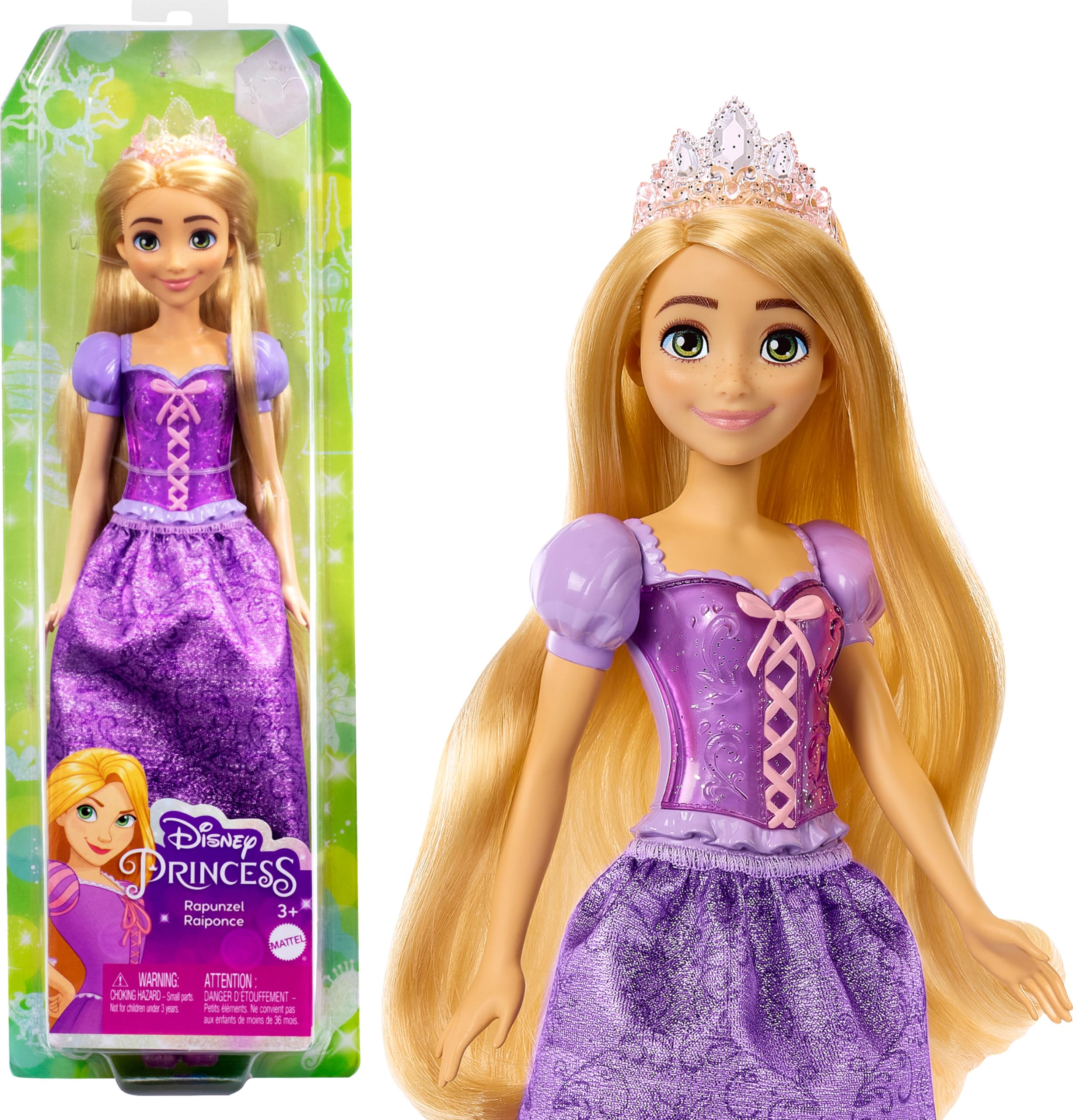 Muñeca De Moda Mattel Disney Princess Rapunzel Con Tiara - Venta Internacional.