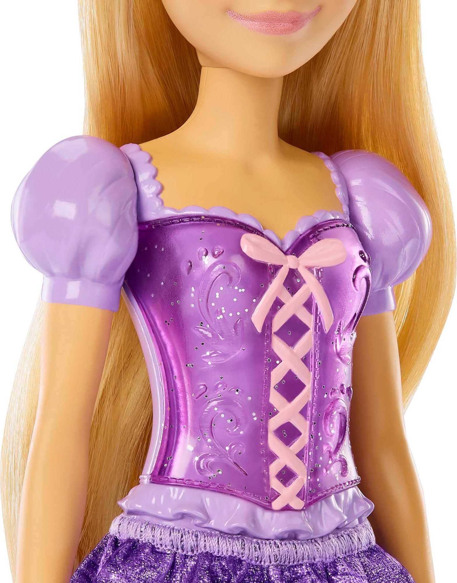 Foto 5 pulgar | Muñeca De Moda Mattel Disney Princess Rapunzel Con Tiara - Venta Internacional.