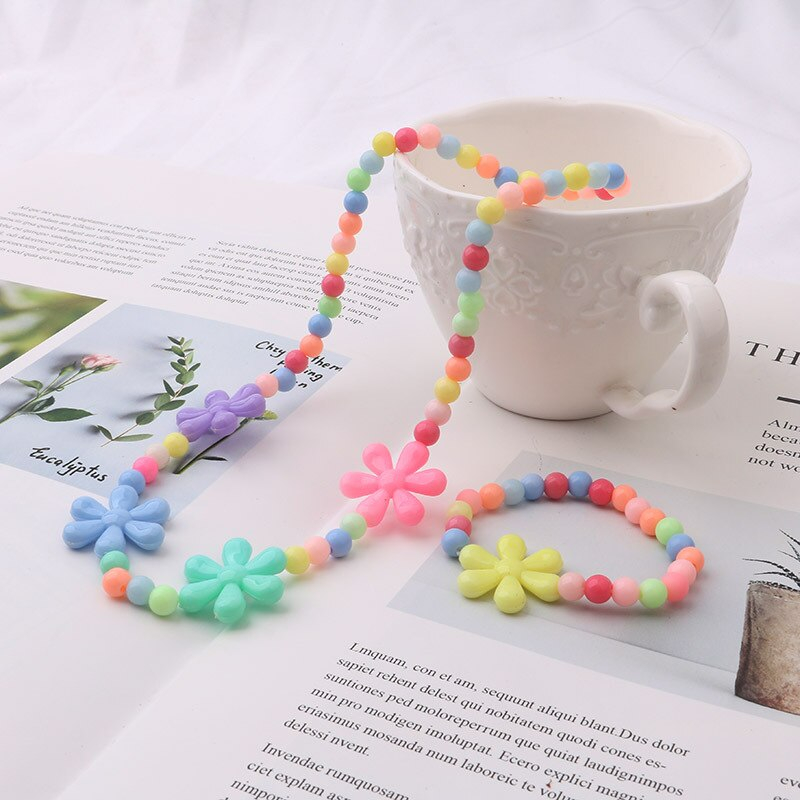 Set De Collar Y Pulsera Para Niños Princess Beads - Venta Internacional.