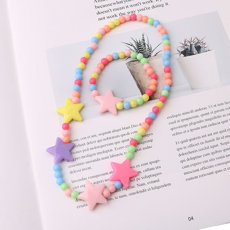 Foto 6 pulgar | Set De Collar Y Pulsera Para Niños Princess Beads - Venta Internacional.