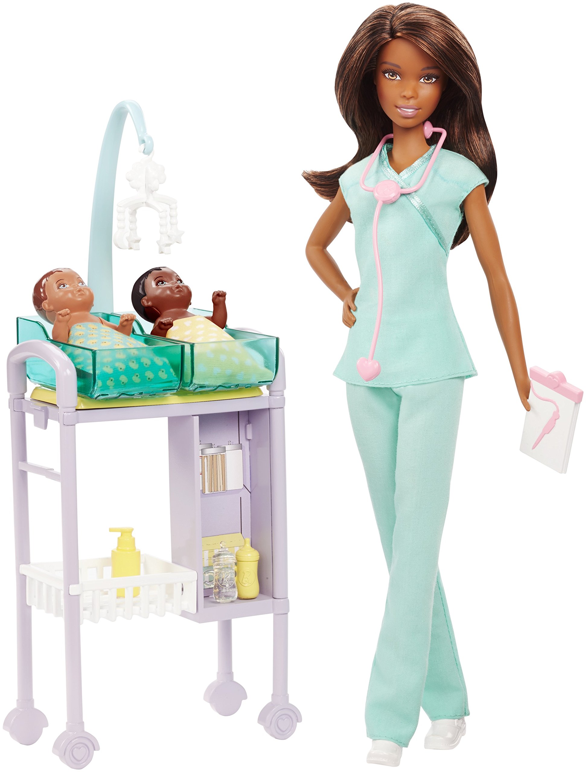 Foto 2 pulgar | Muñeca Playset Barbie Careers Baby Doctor Con Accesorios - Venta Internacional.