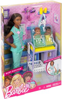 Foto 5 | Muñeca Playset Barbie Careers Baby Doctor Con Accesorios - Venta Internacional.