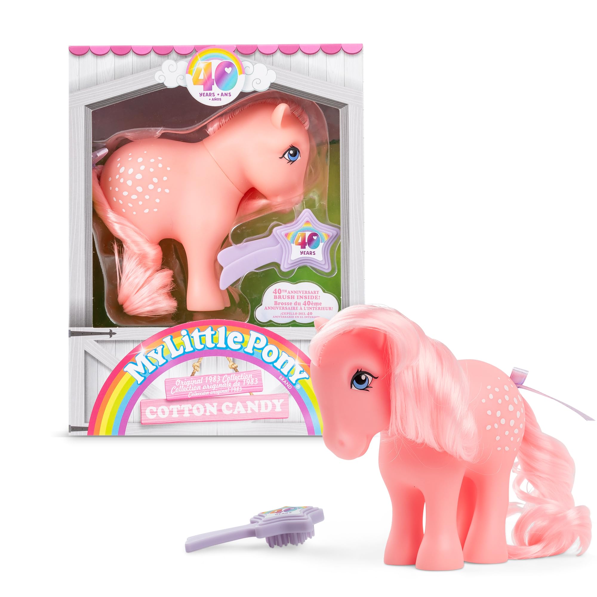 Figura De Acción De Algodón De Azúcar Para El 40 Aniversario De My Little Pony - Venta Internacional.