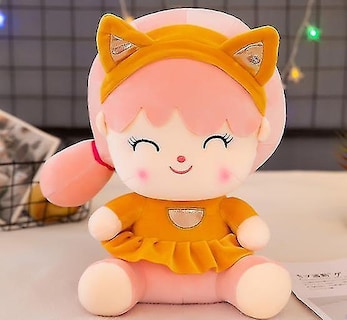 Foto 5 | Almohada Para Muñecas Con Forma De Ardilla, Linda Niña Durmiendo En La Cama, 25 Cm, Talla S - Venta Internacional.