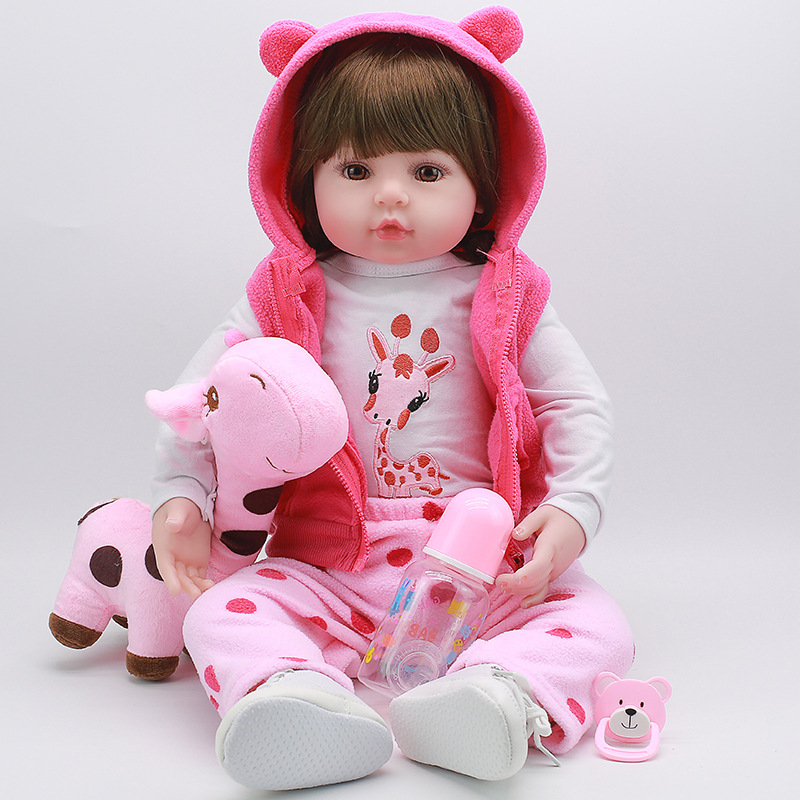 Muñeca Reborn, Bonita, 46 Cm, Con Ropa, Biberón Y Chupete - Venta Internacional.