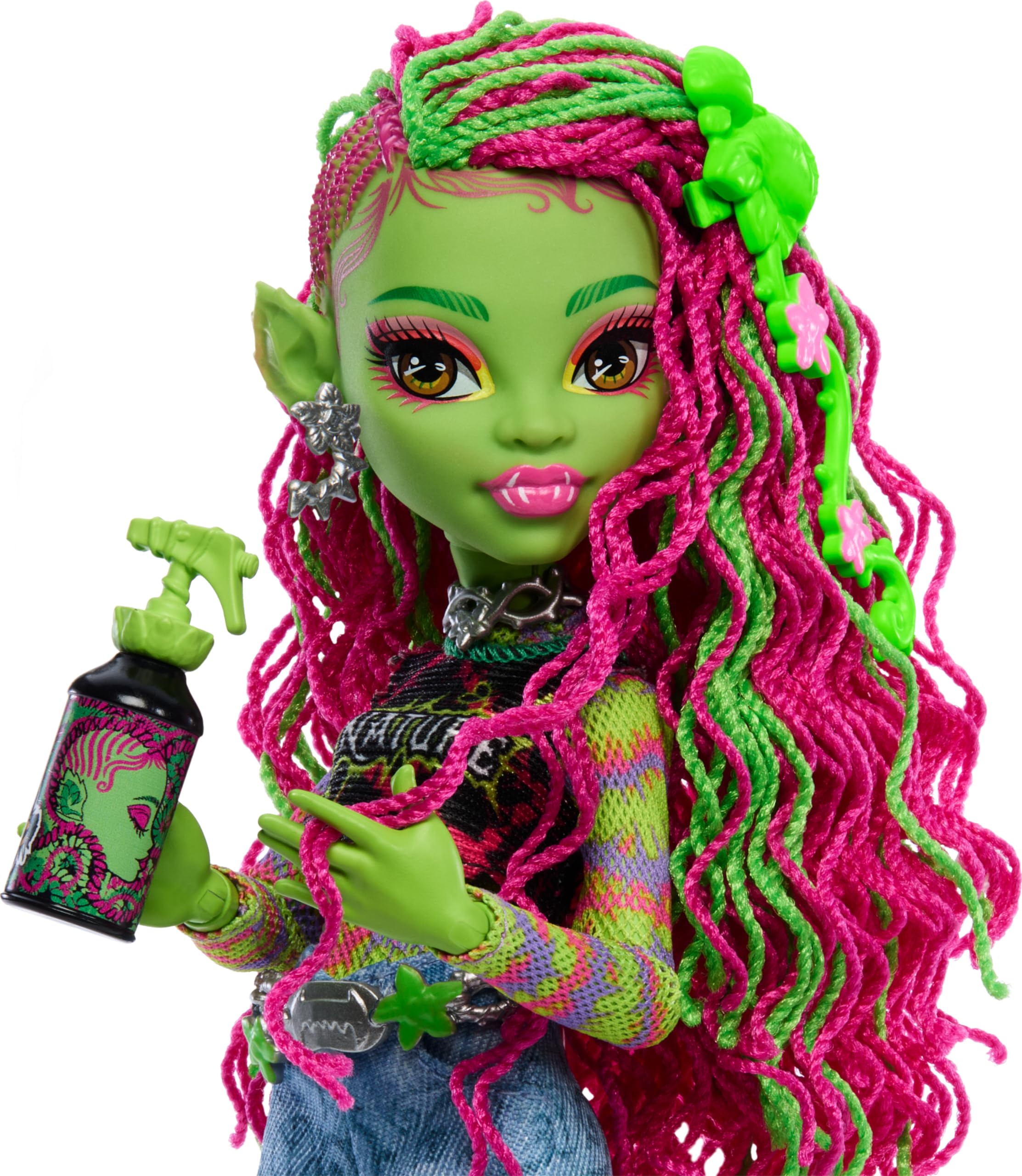 Foto 4 pulgar | Muñeca Venus Mcflytrap De Monster High Con Mascota Plant Monster - Venta Internacional.