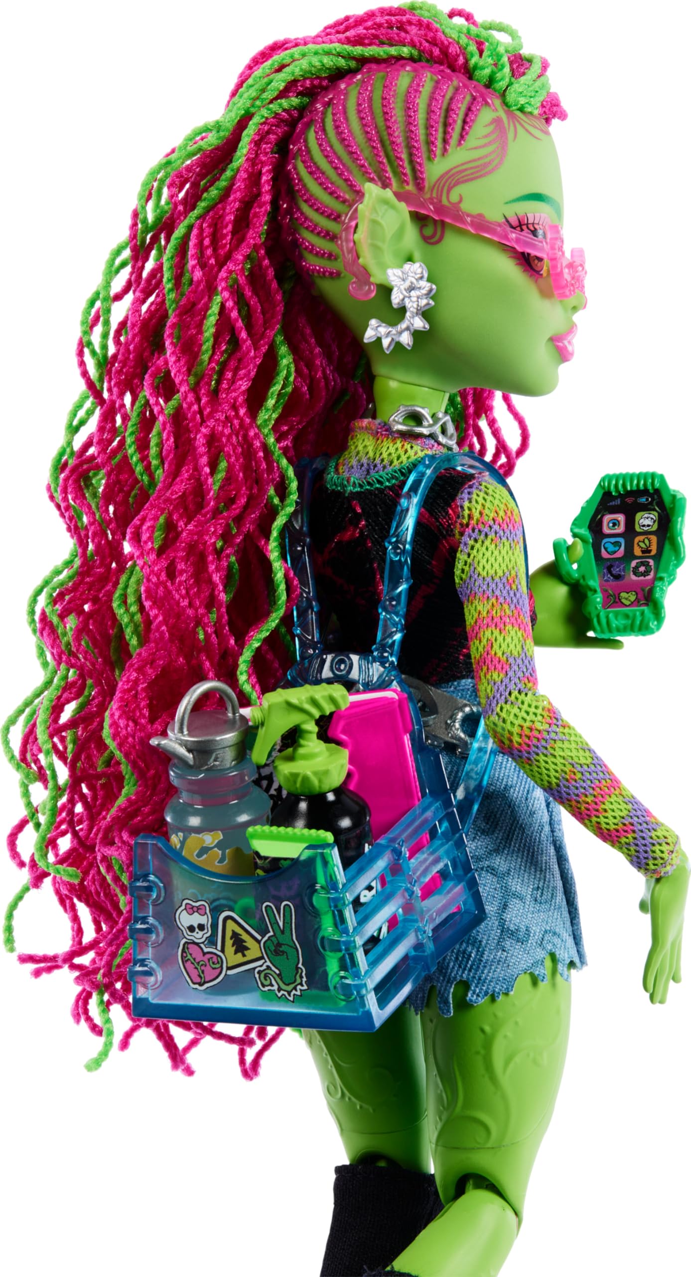 Foto 5 pulgar | Muñeca Venus Mcflytrap De Monster High Con Mascota Plant Monster - Venta Internacional.