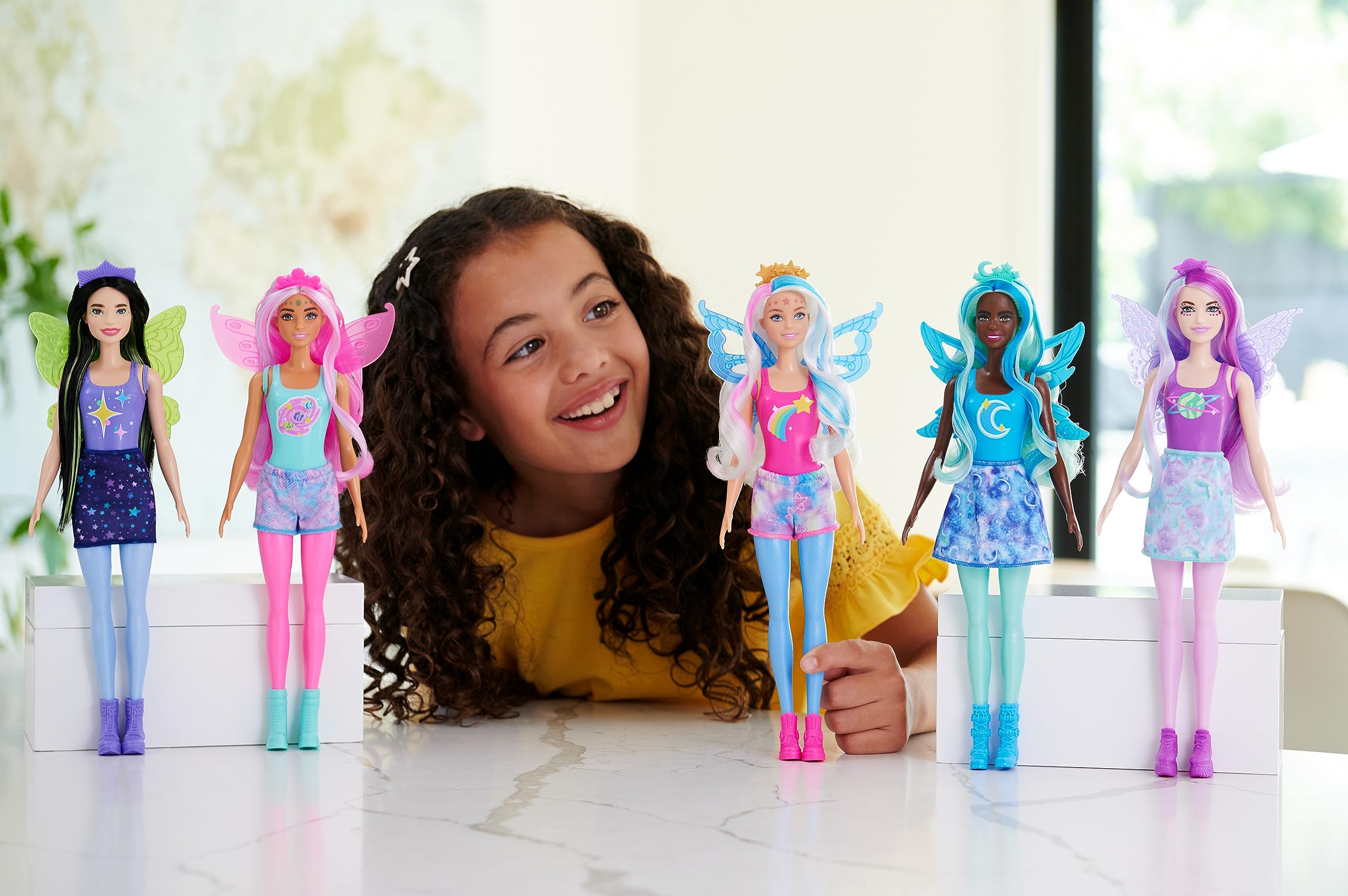 Foto 3 pulgar | Muñeca Barbie Color Reveal Rainbow Galaxy Celestial Sparkle - Venta Internacional.