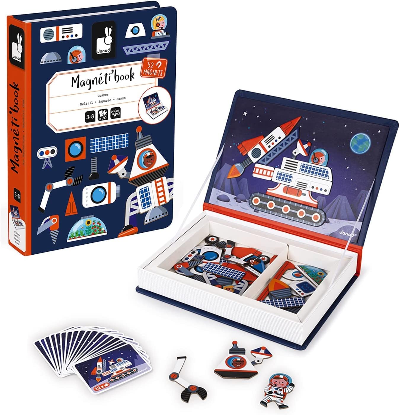Foto 7 | Juego Magnetic Space Mix And Match Janod Magnetibook 41 Piezas - Venta Internacional.