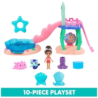 Foto 3 | Playset Gabby's Dollhouse Pur-rific Pool Con Gabby Y Mercat - Venta Internacional.