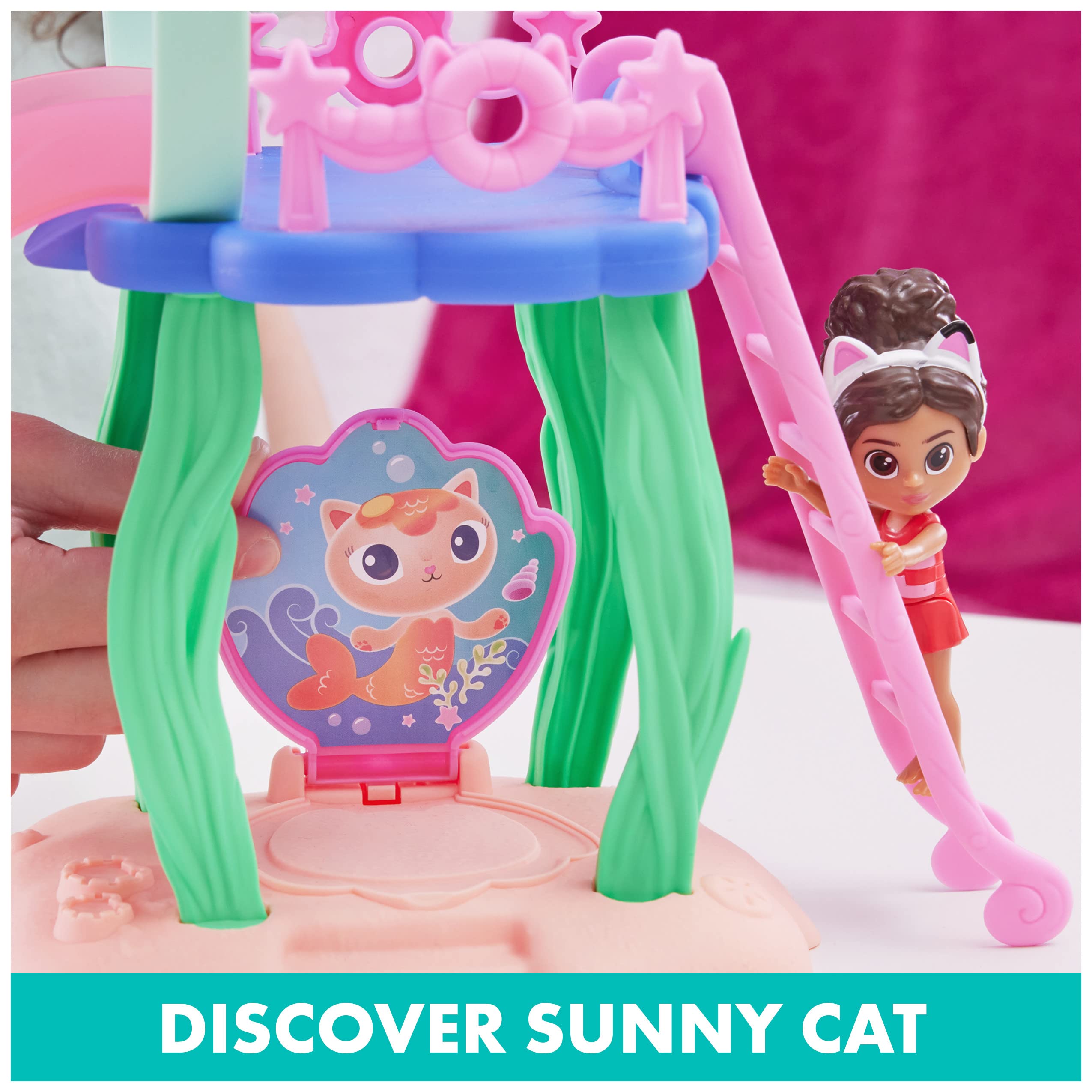 Foto 7 pulgar | Playset Gabby's Dollhouse Pur-rific Pool Con Gabby Y Mercat - Venta Internacional.