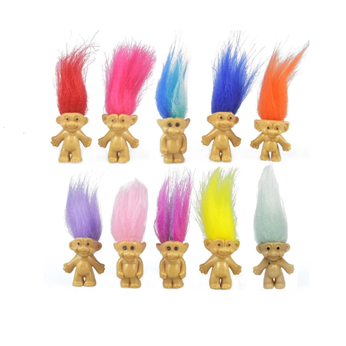 Minimuñecos Troll Yintlilocn De Action Figures, 3 Cm, 10 Unidades, Pvc - Venta Internacional.