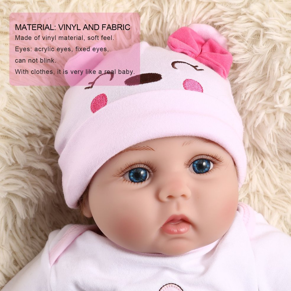 Foto 4 pulgar | Reborn Baby Doll Kids, Juego De 6 Piezas, Vinilo, 55 Cm, Diseño Realista - Venta Internacional.