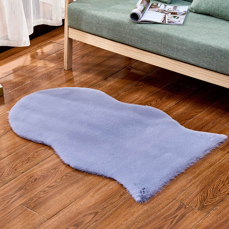 Foto 5 pulgar | Alfombra De Piel De Conejo Artificial Para Sala De Estar Y Dormitorio - Venta Internacional.