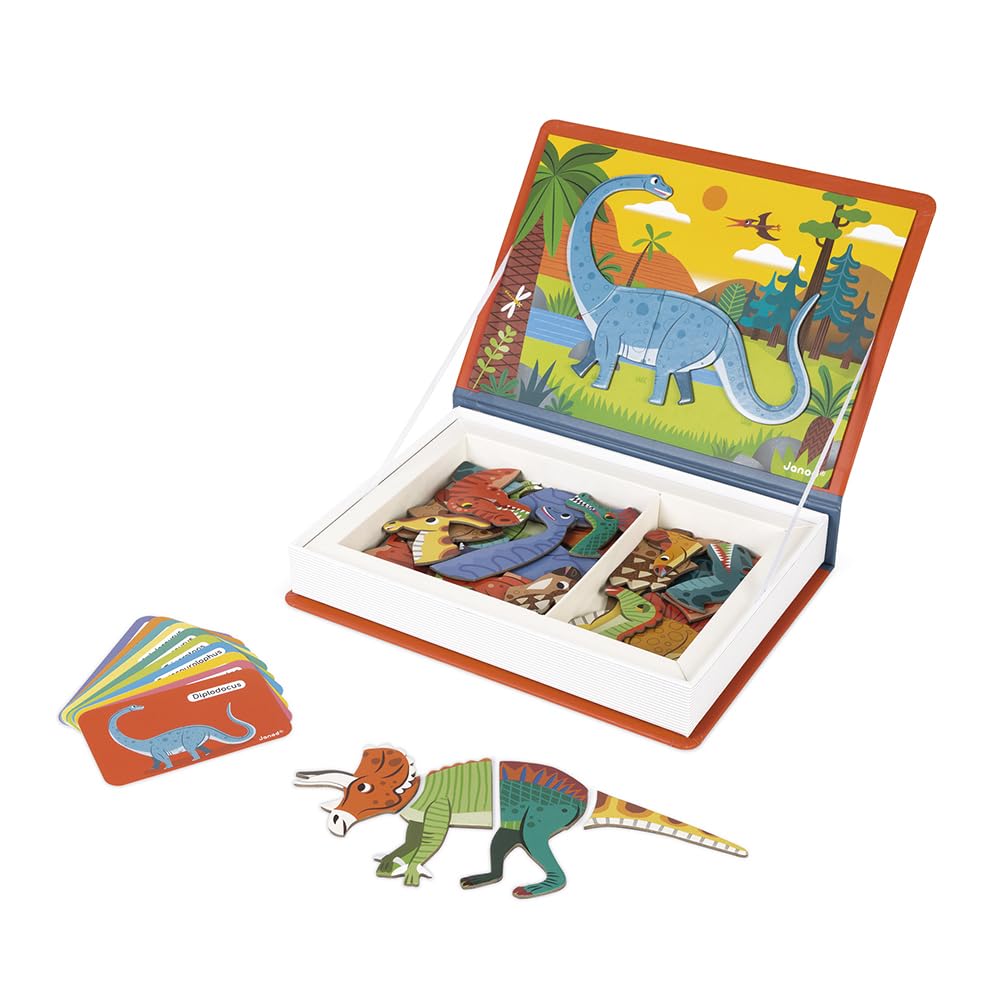 Foto 2 pulgar | Juego Magnético Para Mezclar Y Combinar Dinosaurios Janod Magnetibook 51 Unidades - Venta Internacional.