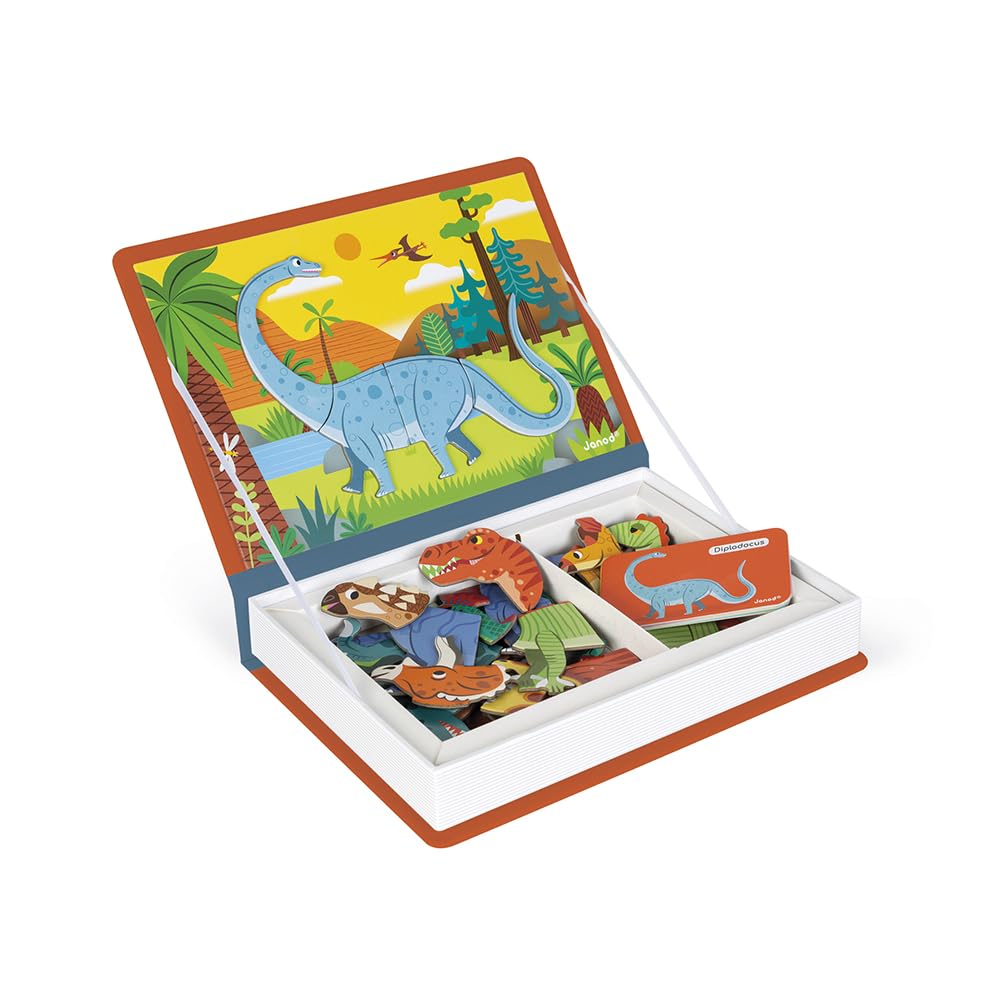 Foto 5 pulgar | Juego Magnético Para Mezclar Y Combinar Dinosaurios Janod Magnetibook 51 Unidades - Venta Internacional.