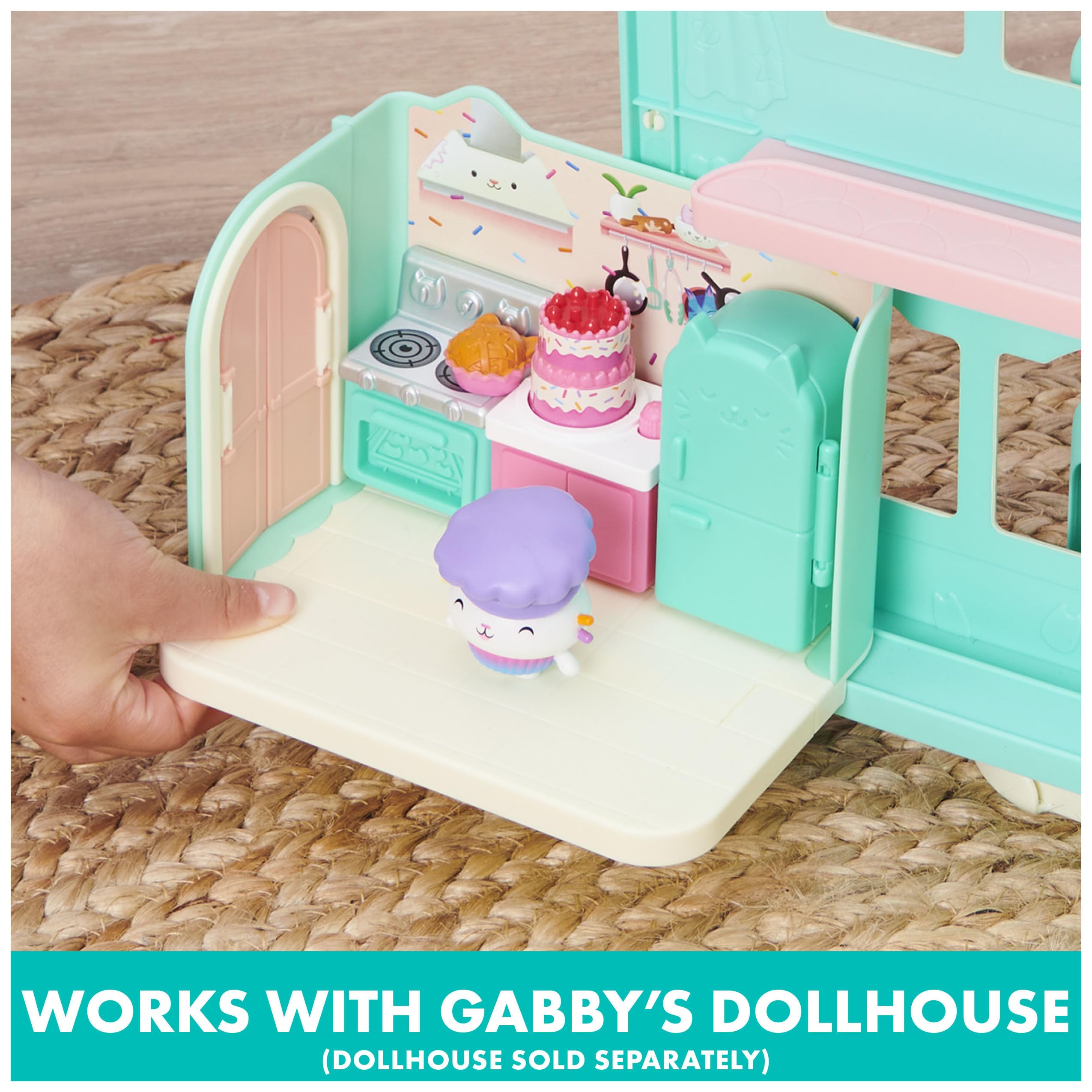 Foto 5 pulgar | Toy Gabby's Dollhouse Bakley With Cakey Kitchen Con Figura - Venta Internacional.