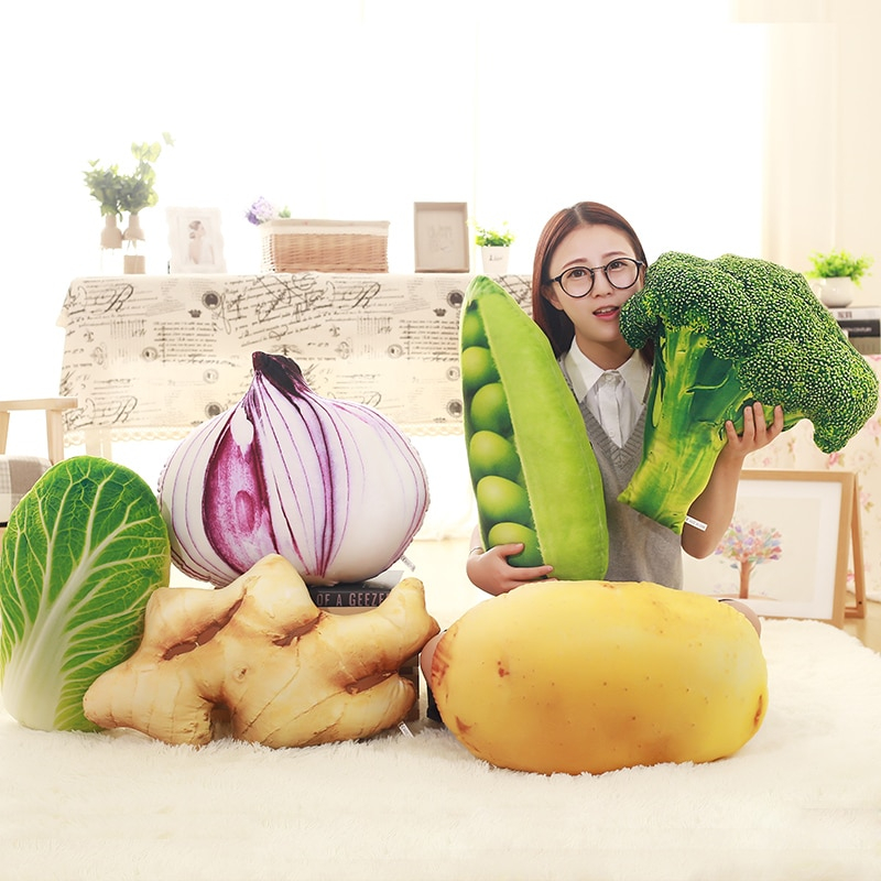 Foto 6 pulgar | Asiento De Silla Simulation Vegetable Cushion 3d Ginger Onio - Venta Internacional.