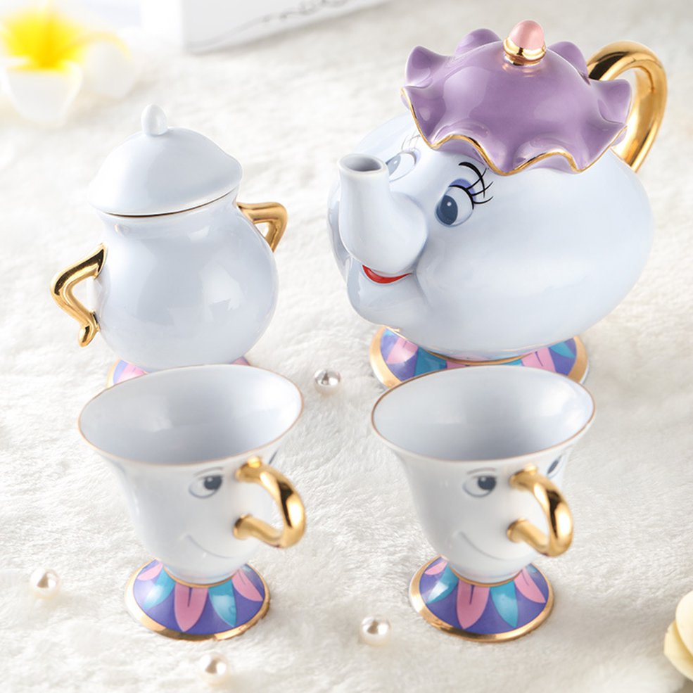 Foto 4 pulgar | Taza Con Dibujos Animados De Mrs Potts Chip Tea La Bella Y La Bestia - Venta Internacional.