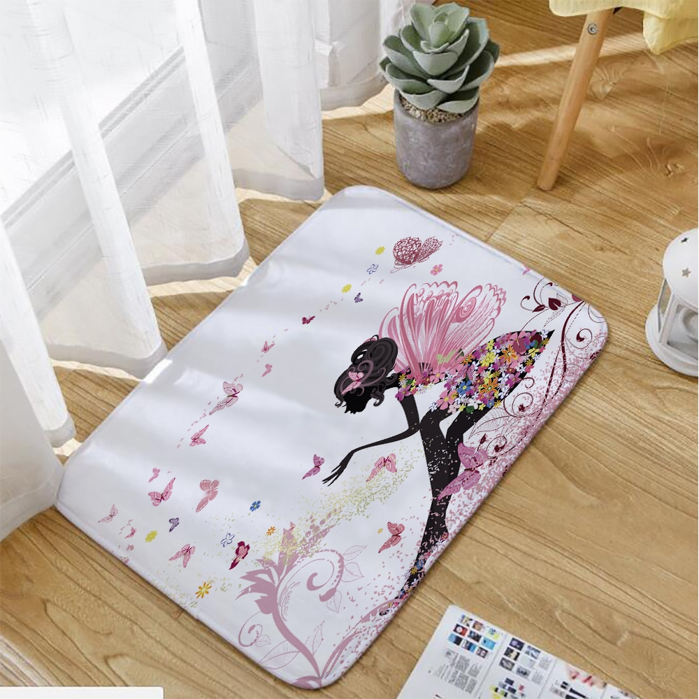 Foto 4 | Cortina De Ducha Nyybxfkdd Con Bonito Diseño De Hadas, Impermeable - Venta Internacional.