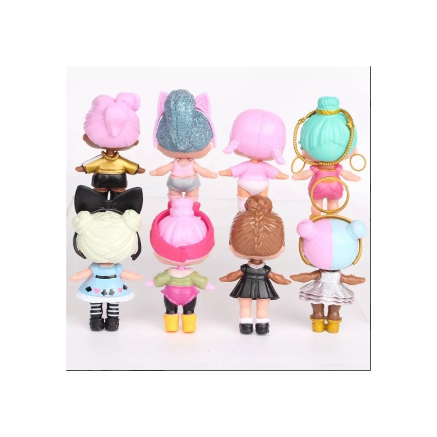 Set of 8 lol surprise dolls on sale