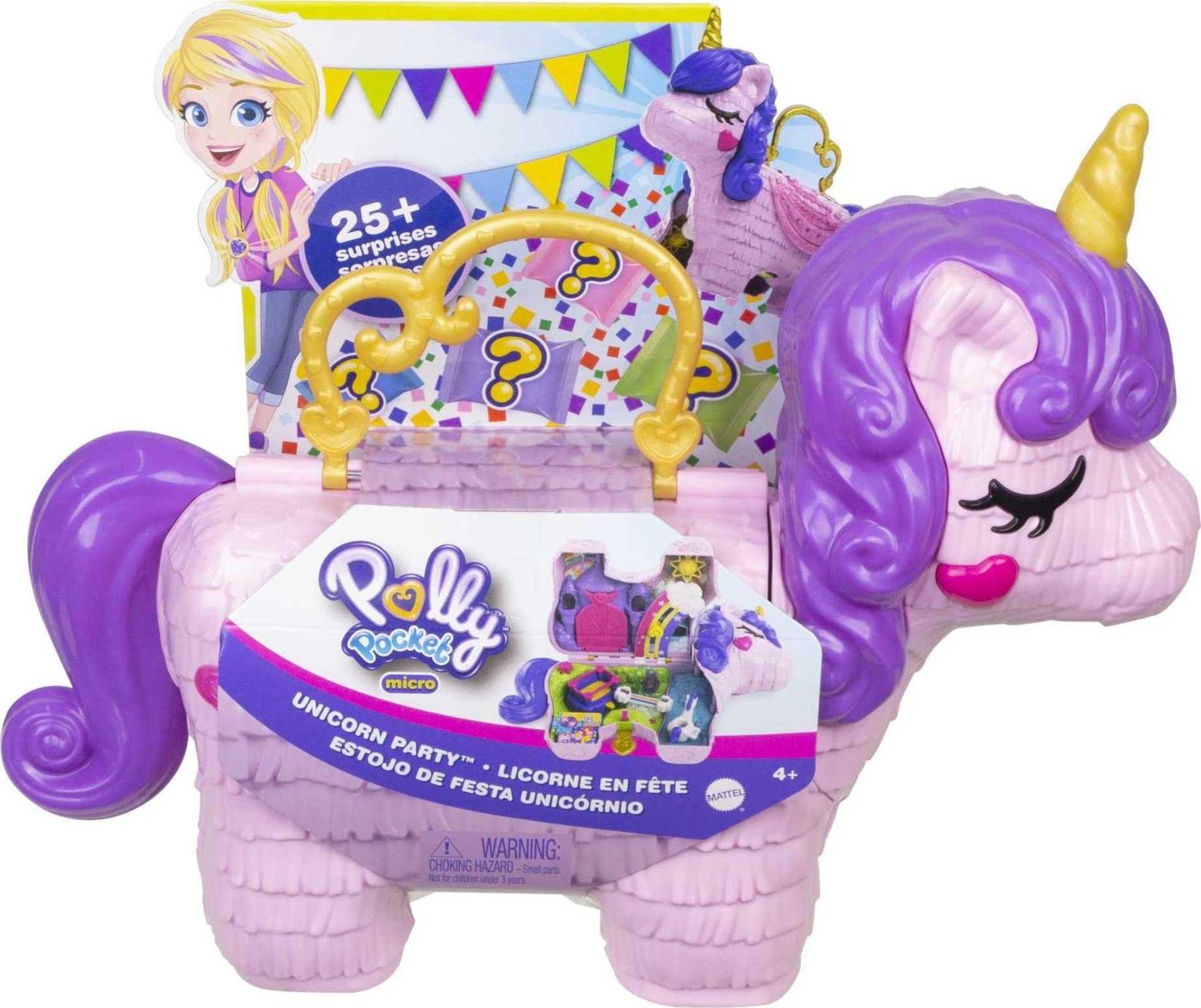 Foto 7 pulgar | Toy Playset Polly Pocket, Unicornio De Viaje 2 En 1, Con 2 Muñecas - Venta Internacional.