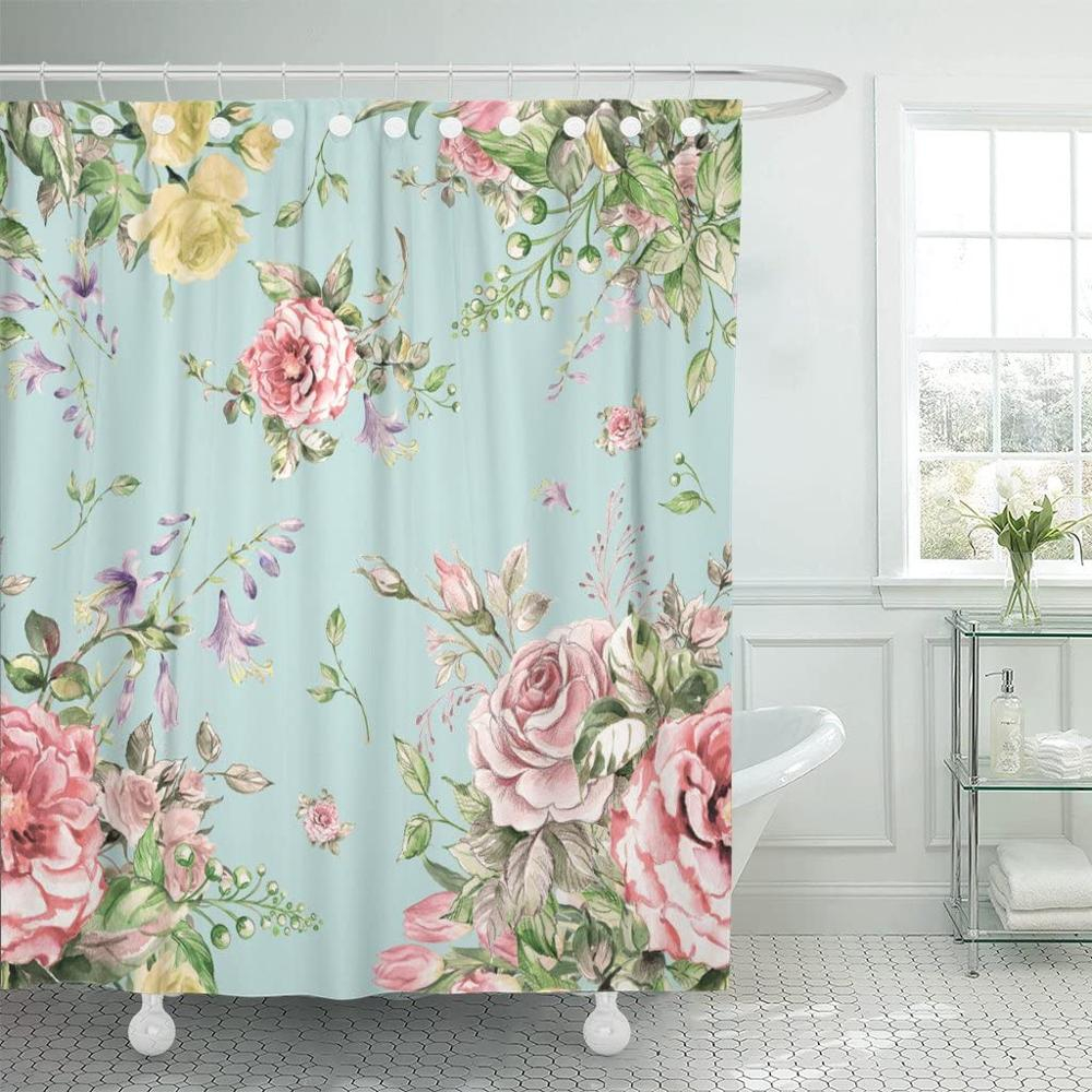 Foto 2 | Cortina De Ducha Estilo Shabby Chic Con Forma De Flor Para Niña, 90-180 X 180-240 Cm - Venta Internacional.
