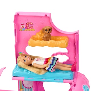 Foto 7 | Playset Barbie Chelsea Camper 2 En 1 Con Muñeca Pequeña Y 2 Mascotas - Venta Internacional.